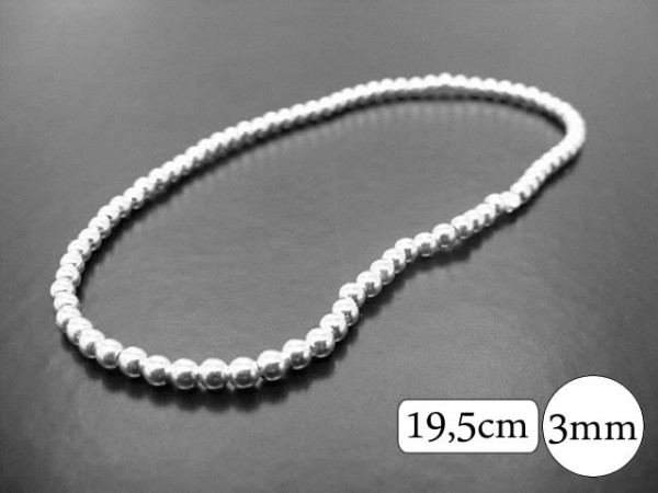 Kugelarmband (3.0 mm) (19.5 cm)