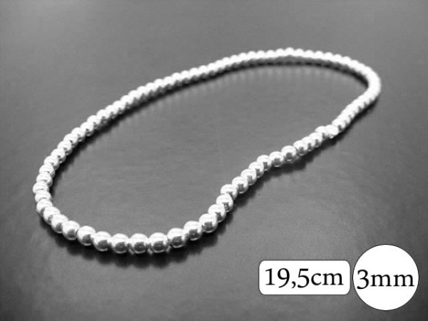Kugelarmband (3 mm) (19.5cm)