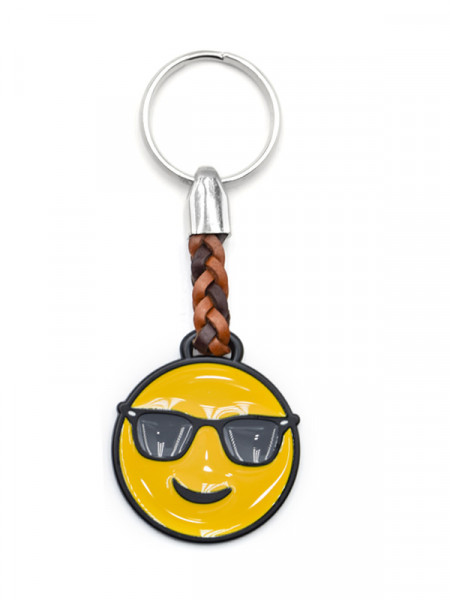 Schlüsselanhänger "Emoji mit der Sonnenbrille"