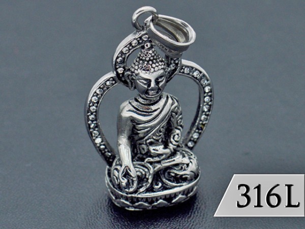 EDELSTAHLANHÄNGER "BUDDHA"