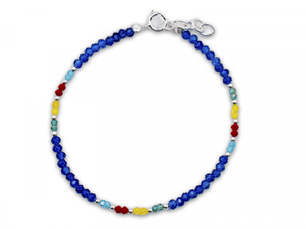 Armband mit Glassteinen (17 cm + 2.0 cm) (3.0 mm)