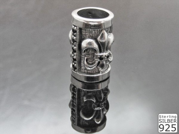 Hülse 925er Silber mit Steinen