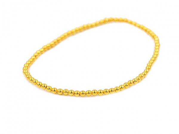 Kugelarmband (17 cm) (2.5 mm) vergoldet