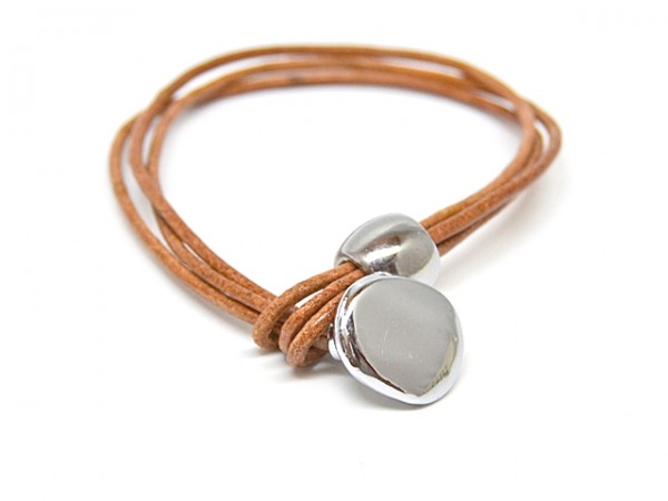 Lederarmband "Avellana" ( 21 cm )
