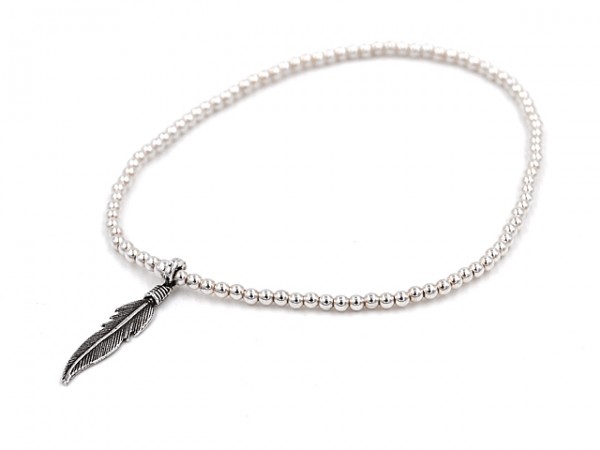 Kugelarmband "Feder" (18cm)