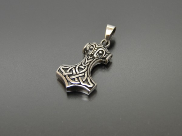 Anhänger Thorshammer, Donnergott, Mjölnir, keltischer Knoten
