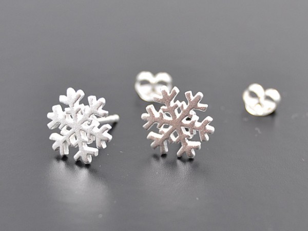 Ohrstecker Schneeflocke