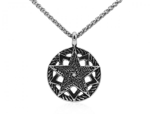 Edelstahlanhänger "Pentagram"