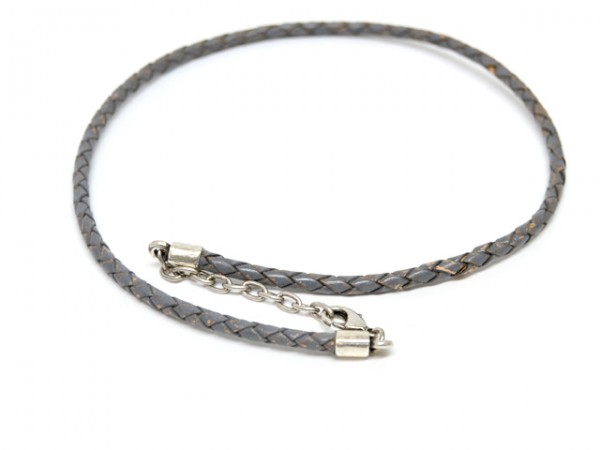 4mm Lederkette 45cm mit 5 cm Verlängerung