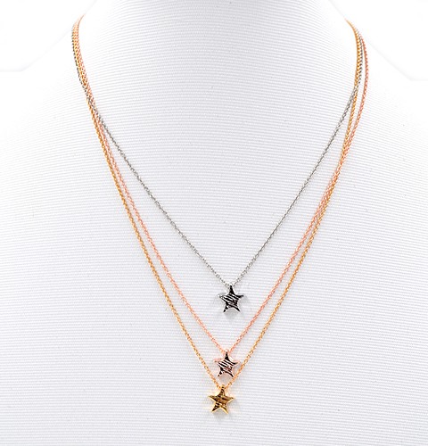 Collier Tricolor "Star" (44 cm + 5cm)