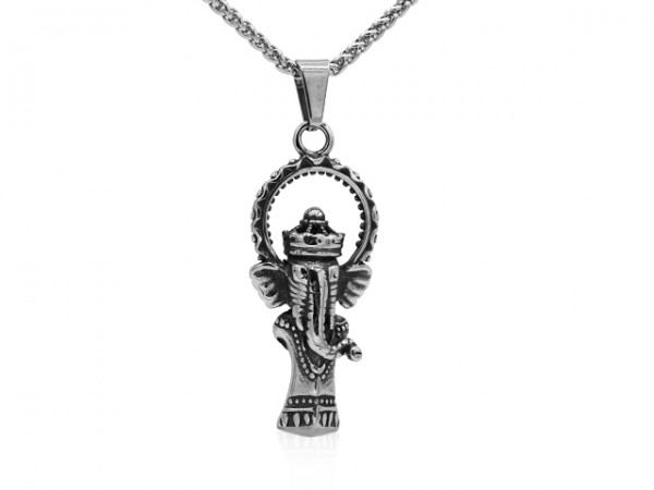 Edelstahlanhänger "Ganesha"