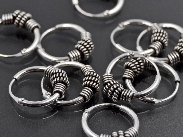Bali Creolen (5er Pack) (12 mm)