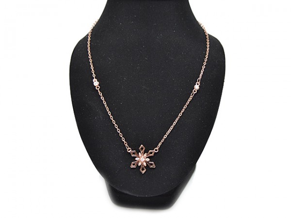 Collier Zauberhaft "Blume", rosevergoldet