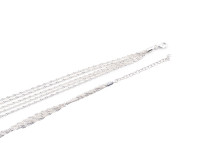 Vorschau: Singapurkette (39.5 cm + 5.0 cm) (4.0 mm) 5-reihig Vorschau: Singapurkette (39.5 cm + 5.0 cm) (4.0 mm) 5-reihig