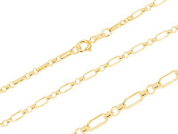 Figaro- Erbskette (2.7 mm) vergoldet Figaro- Erbskette (2.7 mm) vergoldet