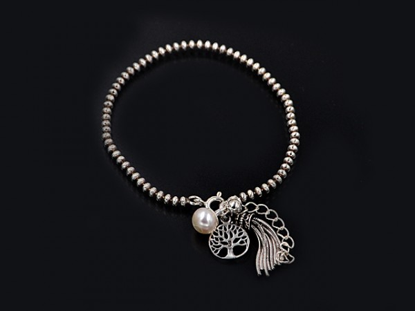 Kugelarmband "Basia" Baum des Lebens (17+3cm)