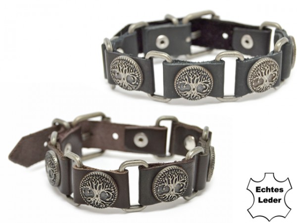 Lederarmband "Baum des Lebens"