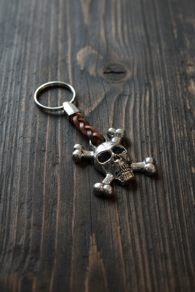 Schlüsselanhänger Totenkopf 