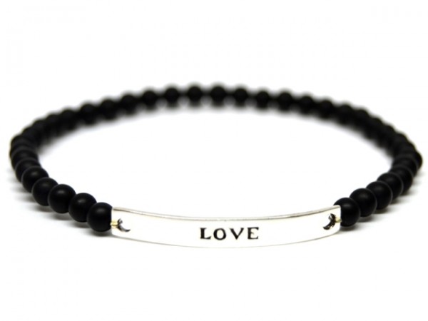Armband Black Pearl - Love