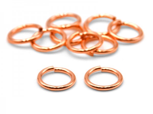 Biegeringe offen (8.0mm x 1.0mm) (10er Pack) rosegold