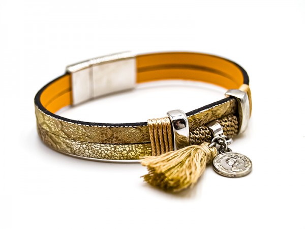 Lederarmband Betty (17.5 cm)