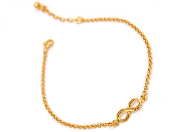 Armband Zauberhaft Infinity vergoldet