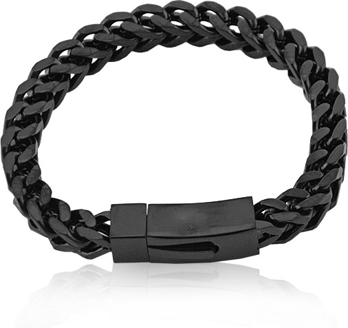EDELSTAHLARMBAND "PVD" SCHWARZ