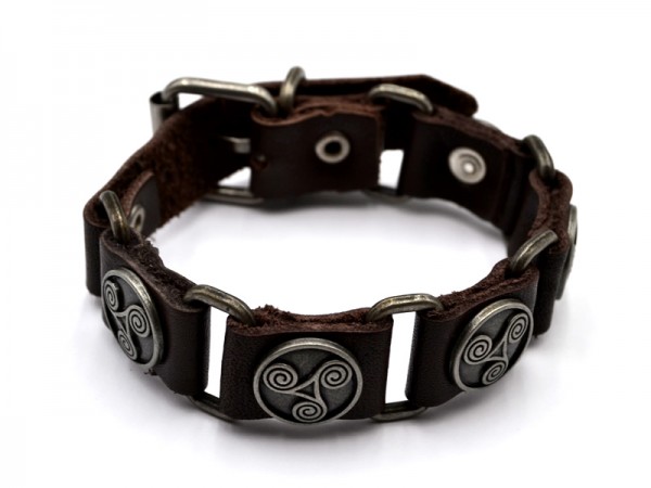 Lederarmband "Triskele"