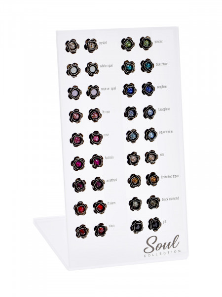 Display Ohrstecker "Rose" (18 Paar)
