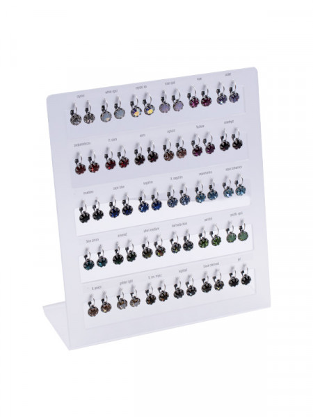 Display Ohrhänger Bohemian mit Premium Crystal in 8 mm (30 Paar)