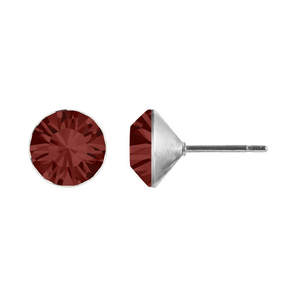 Ohrstecker OSGK19 mit Premium Crystal in 4 mm (2 Paar) - Red Magma