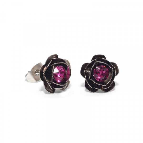 Ohrstecker "Rose" Amethyt