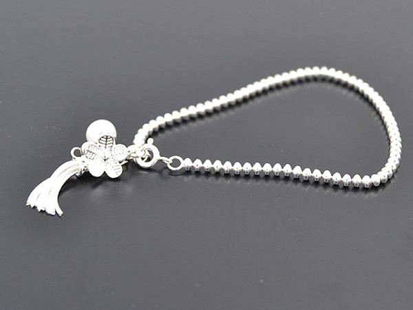 Kugelarmband "Basia Light" Blume (17+3cm)