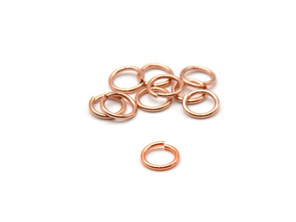 Biegeringe offen (0,9mm) (4,5mm) 10St. rosevergoldet