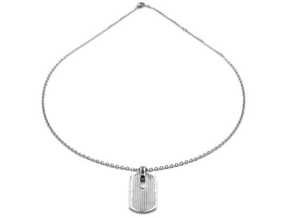 Edelstahlkette "Dogtag" (45+5cm)