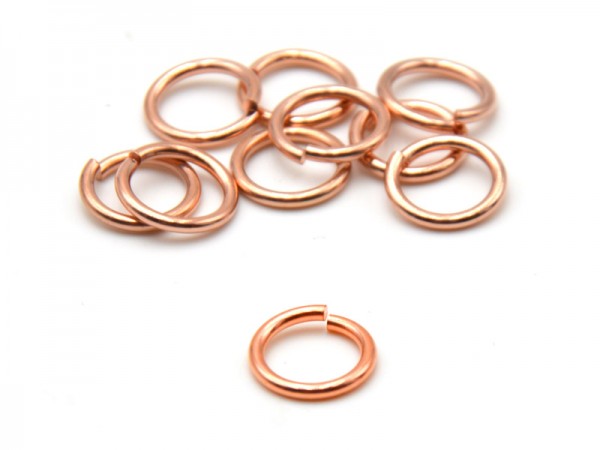 Biegeringe offen (1,2mm) (9mm) 10St. rosevergoldet