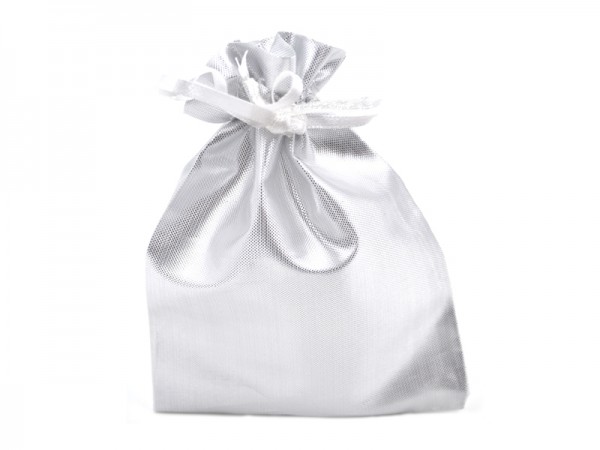 Organzaverpackungen Silver (100 Stück) (14 x 10 cm)