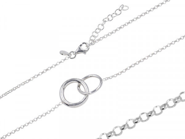 Erbskette mit Ringen (45 cm) (1.7 mm)