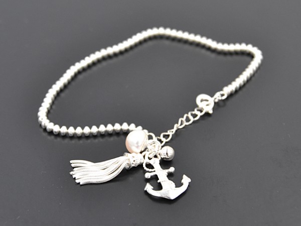 Kugelarmband "Basia Light" Anker (17+3cm)