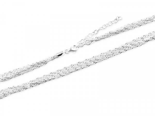 Singapurkette (39.5 cm + 5.0 cm) (4.0 mm) 5-reihig