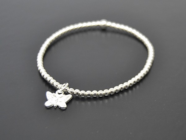 Kugelarmband "Schmetterling" (18cm)