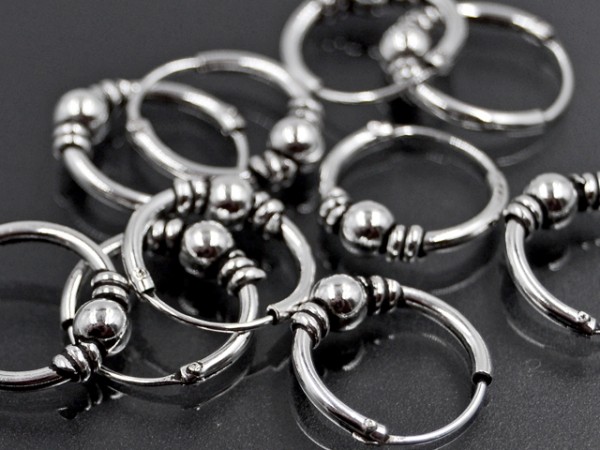 Bali Creolen (5er Pack) (12 mm)