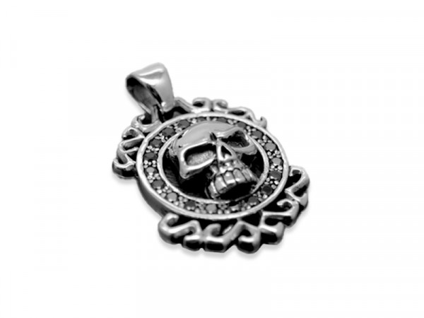 Anhänger Totenkopf mit Zirkonia