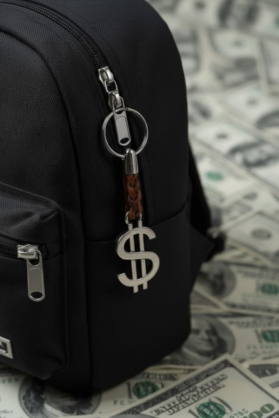Schlüsselanhänger Dollar Tasche